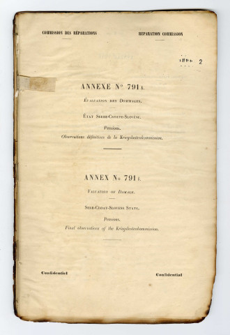 Annexe n° 791 à 1832