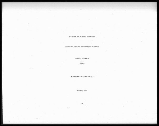 Actes de l'état civil (décembre 1839).