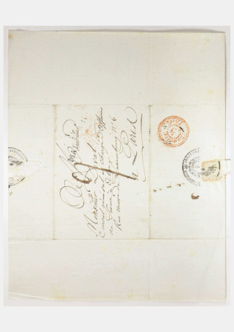 Correspondance avec l'agence du ministère des Affaires étrangères à Marseille.