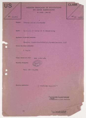 209SUP/124 - Dossier A65