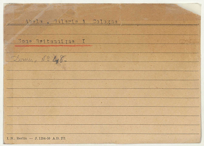 209SUP/821 - Fichier des archives SRPOA