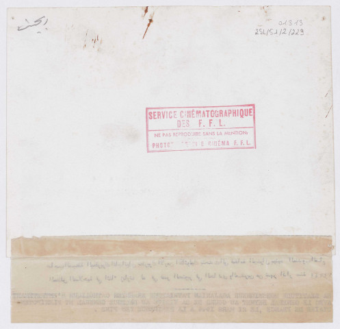 Arrivée du général Beynet (Délégué général) : visites et réceptions