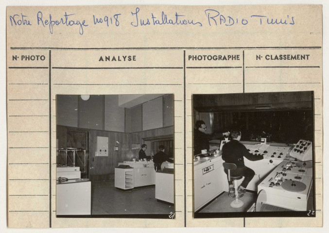 Reconstruction : habitat primitif ; office postal et radio.