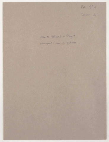 209SUP/897 - Documentation du BCR : rapport Kümmel