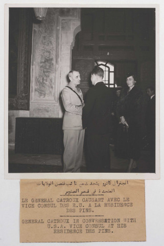 Déplacements du général Catroux en Syrie et au Liban