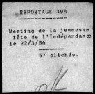 Meeting de la jeunesse fête de l'indépendance.