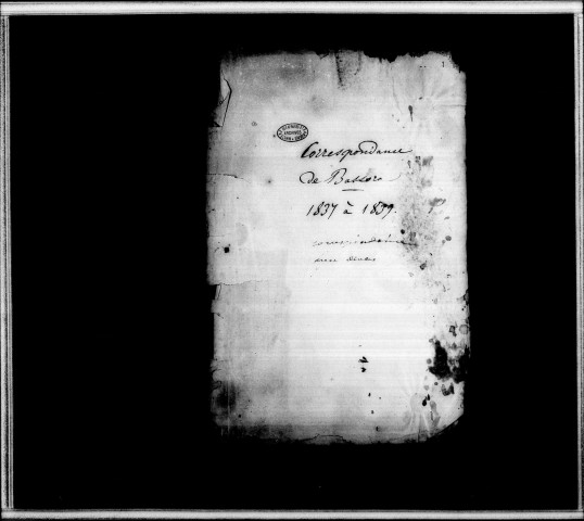Minutier de la correspondance générale du poste (février 1837-décembre 1839).