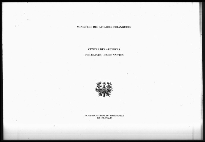 Actes de l'état civil.