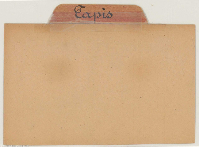 209SUP/800 - Fichier des biens spoliés (tapis)