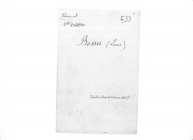 BOSSU Louis