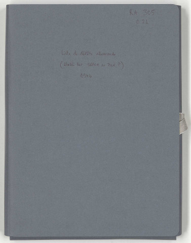 209SUP/305 - Dossiers C22-C23