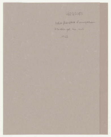 1er février 1923-6 août 1923