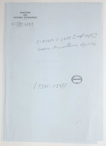 209SUP/281 - 209SUP/281 - Dossiers B131-B132 - BIA 3480 à 3547