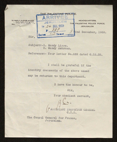 Ressortissants d'Afrique du Nord.
Ressortissants des colonies françaises.