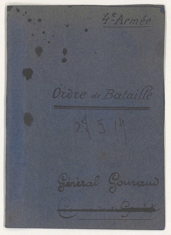 Officiers de la IVe Armée.