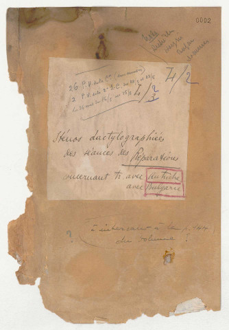 Sténographies des séances