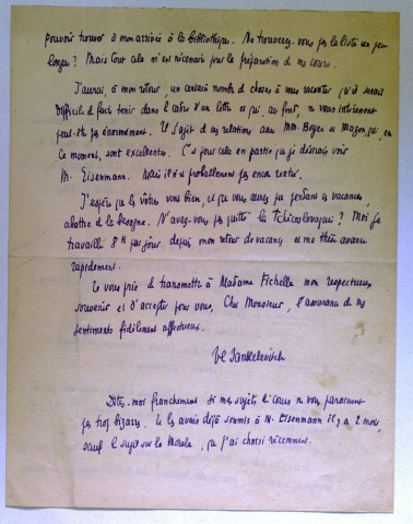 Professeurs et administrateurs : dossier général (1919, 1927-1937).
Personnel de service ; demandes d'emplois ; intendance (1928-1939).
Dossiers nominatifs (B-J) (1920-1939).