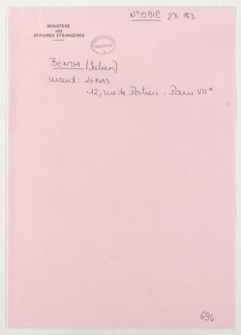 209SUP/702 - OBIP 28183 à 47002