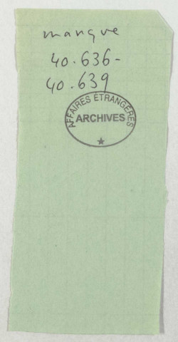 209SUP/645 - OBIP 40601 à 40872