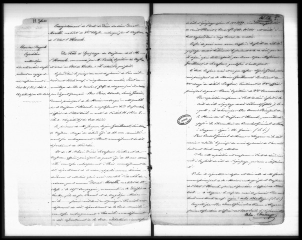 Actes de l'état civil (janvier-décembre 1839).