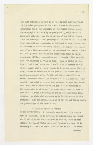 Notes des secrétaires britanniques