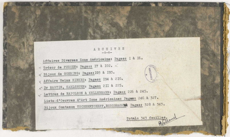 209SUP/185 - Dossiers A155-A156