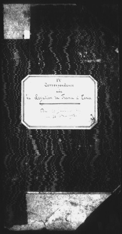 Correspondance avec la légation (juillet 1899-mai 1902).
