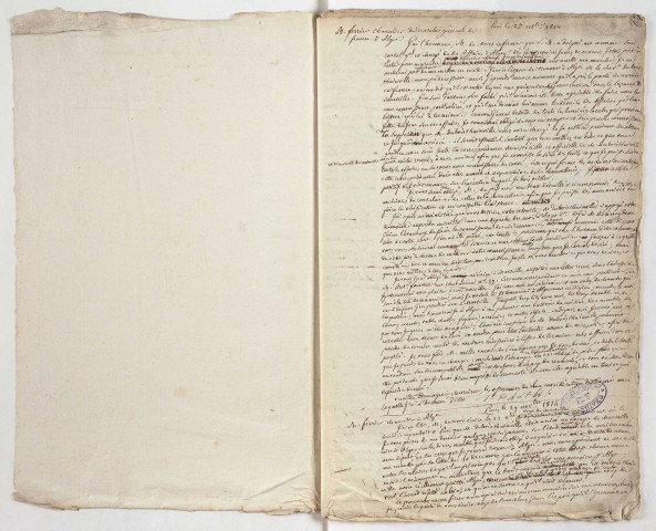 Trois cahiers de minutes de la correspondance générale de Pierre Deval à « divers agents », dont Famin, chargé de l'agence du ministère des Affaires étrangères à Marseille, les intendants de santé à Marseille, le marquis de Rivière, ambassadeur de France auprès de la Sublime Porte, Ferrier, chancelier du consulat d'Alger, Collot, receveur général des Bouches-du-Rhône à Marseille (1814-1818, 1818-1825, 1825-1827).