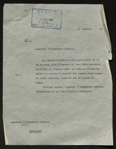 Ressortissants d'Afrique du Nord.
Ressortissants des colonies françaises.