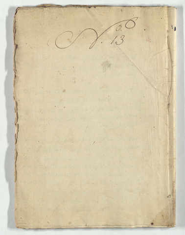 S.d. (n° ancien, à l'encre : 13 ; n° apposé en 1985, au crayon : 61 ; dimensions : 34 x 23,5 cm).