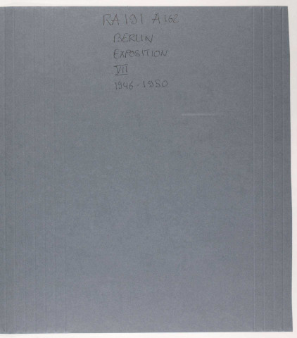 209SUP/191 - Dossier A162