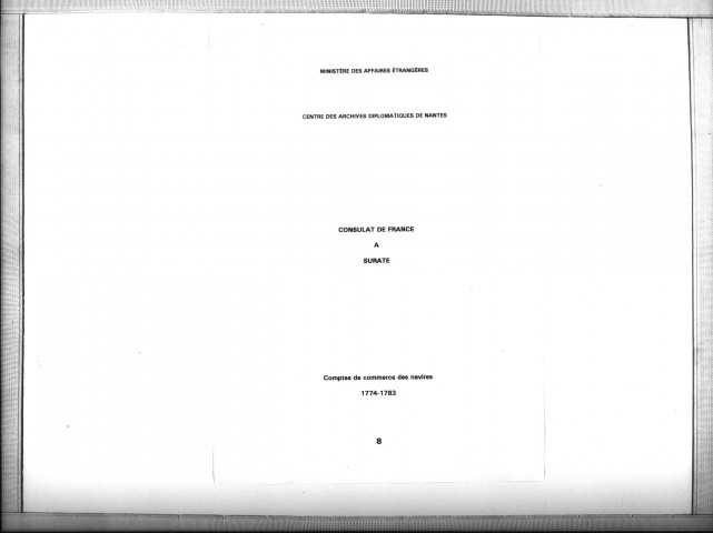 "Discussion des comptes de commerce du navire le Sévère" (ff. 1-510). "Réponses et objections des armateurs, réponses du sieur Anquetil, pièces diverses" (ff. 511-608).