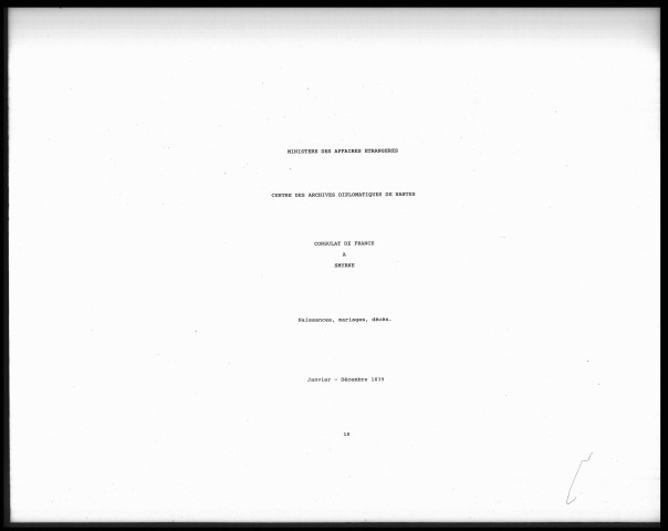 Actes de l'état civil (janvier-décembre 1839).