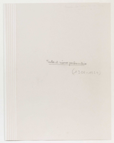 Liban- Constitution de mai 1926