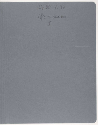 209SUP/180 - Dossiers A147-A148