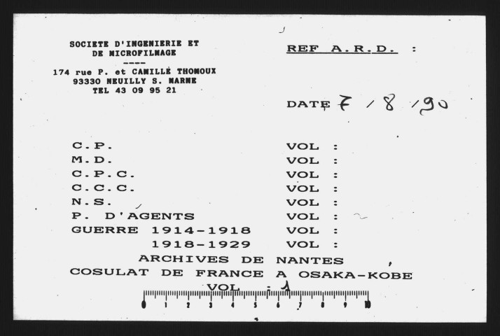 Correspondance officielle du consulat (janvier 1868-août 1872).
Fol. 60 : correspondance avec la Marine de l'État (mars 1879-mars 1889).
