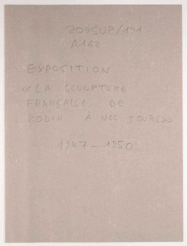 209SUP/191 - Dossier A162