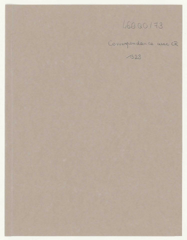 Correspondance avec la Commission des Réparations concernant l'emprunt d'or allemand