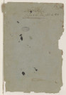 Minutier de la correspondance adressée au Ministère, division des Fonds et de la Comptabilité (mai 1811-octobre 1813).
