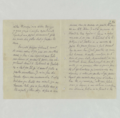 Lettre de Juraj Dlouhý, secrétaire interprète tchécoslovaque au consulat général de France à Bratislava, à l'ambassadeur de France à Prague (Bratislava, dans la nuit du 7 au 8 novembre 1951).