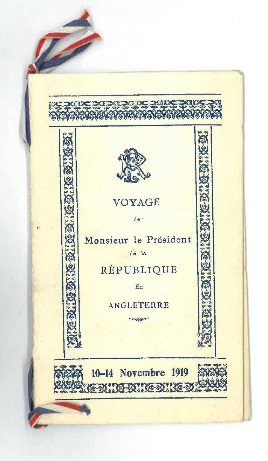 Raymond Poincaré (novembre 1919).