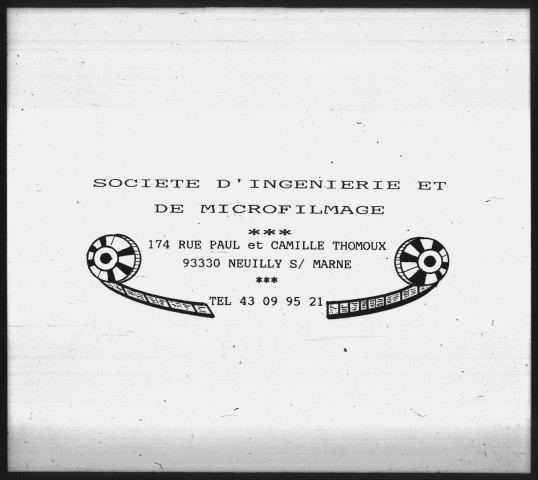 Beauval - Belleville.
Cote du document original : 266QO/6.
Microfilm réalisé en 1990.