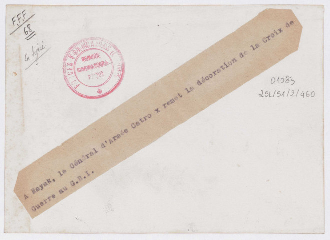 Rayak - Remise de décoration au Groupe de bombardement n°I