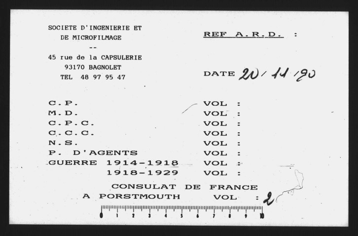 Correspondance adressée au vice-consulat (août 1782-septembre 1790).