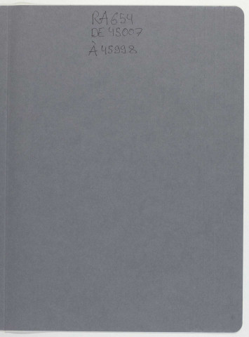 209SUP/654 - OBIP 45007 à 45998