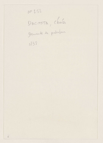 Dossiers n°252 à 269.