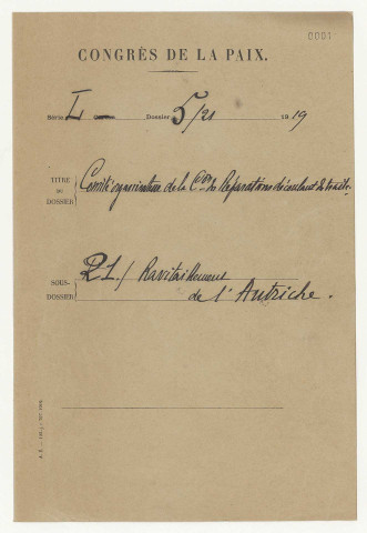 Mai 1919-19 novembre 1919