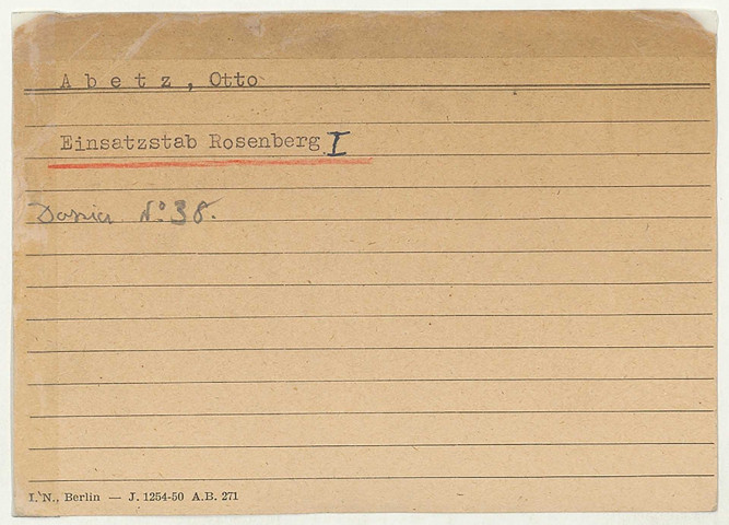 209SUP/821 - Fichier des archives SRPOA