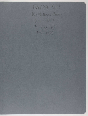 209SUP/244 - 209/SUP/244 - Dossiers B55-B56 - BIA 933 à 961