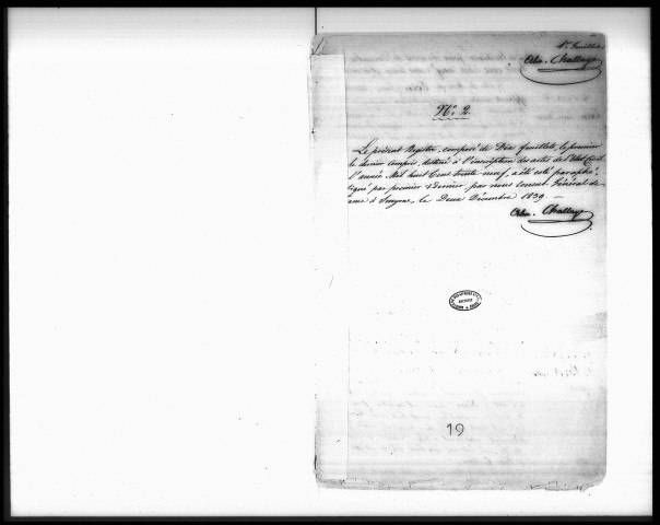 Actes de l'état civil (décembre 1839).